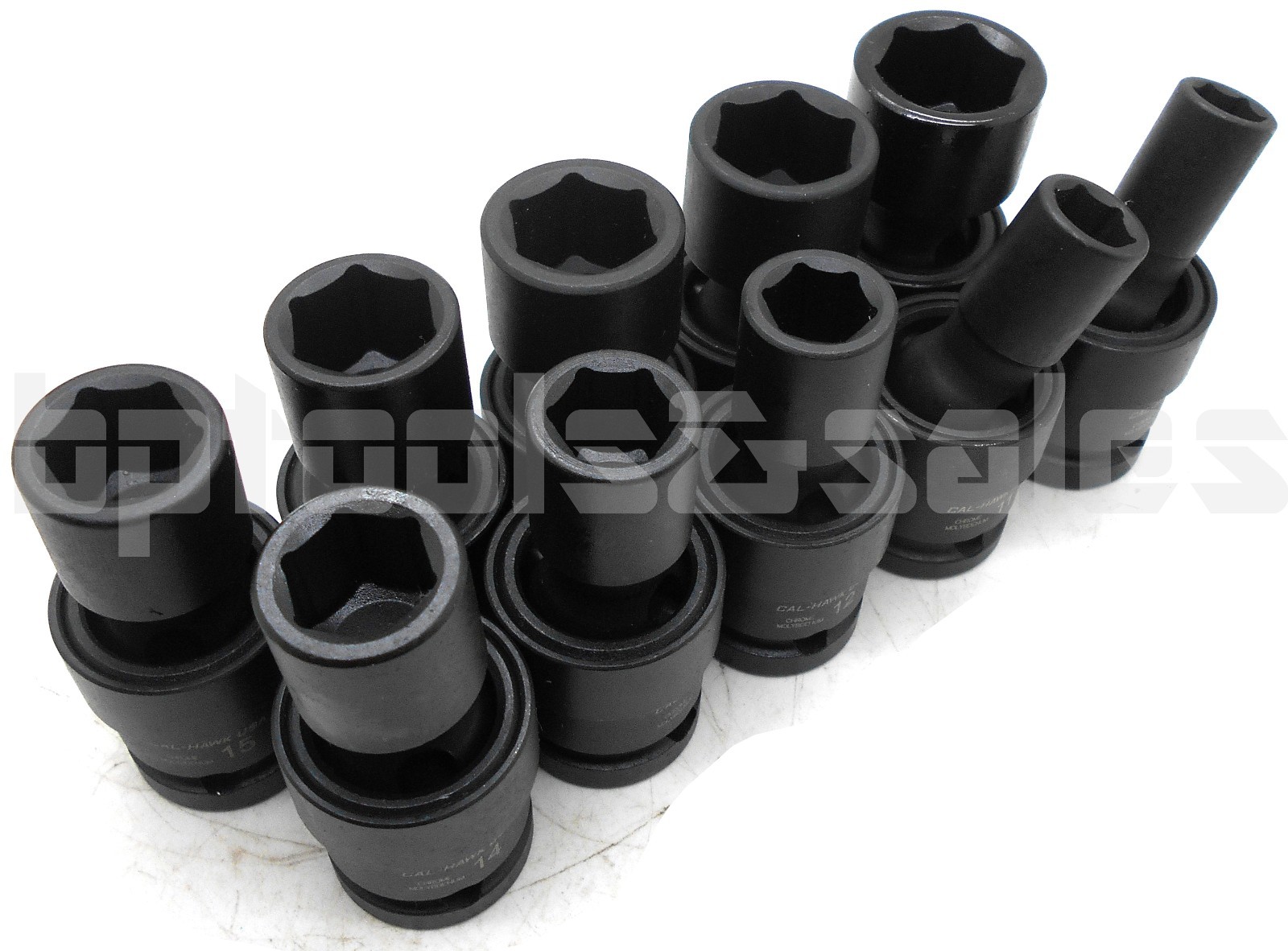 20pc 1/2″ DR. (METRIC & SAE) SHALLOW UNIVERSAL IMPACT BALL SWIVEL SOCKET SET