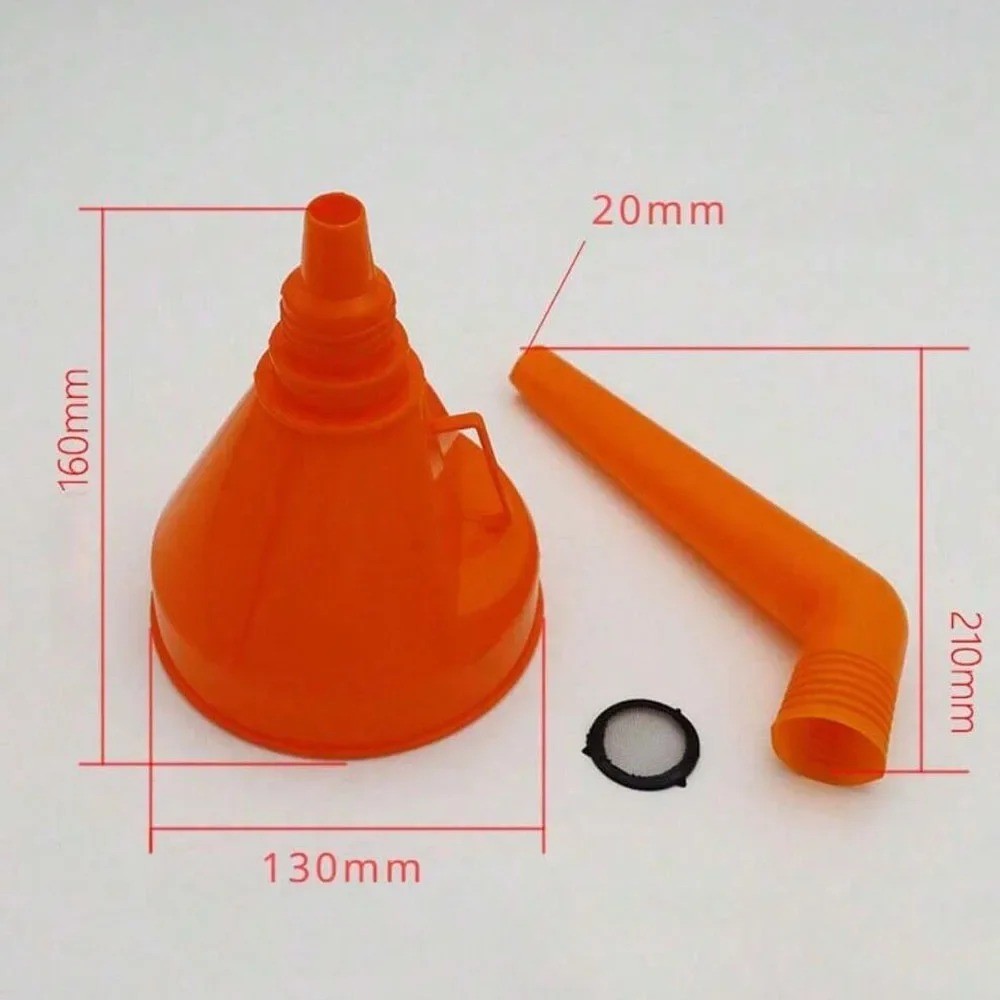 Long Neck Fuel Funnel with Filter for Car Motorcycle Oil Gas Filling Tool