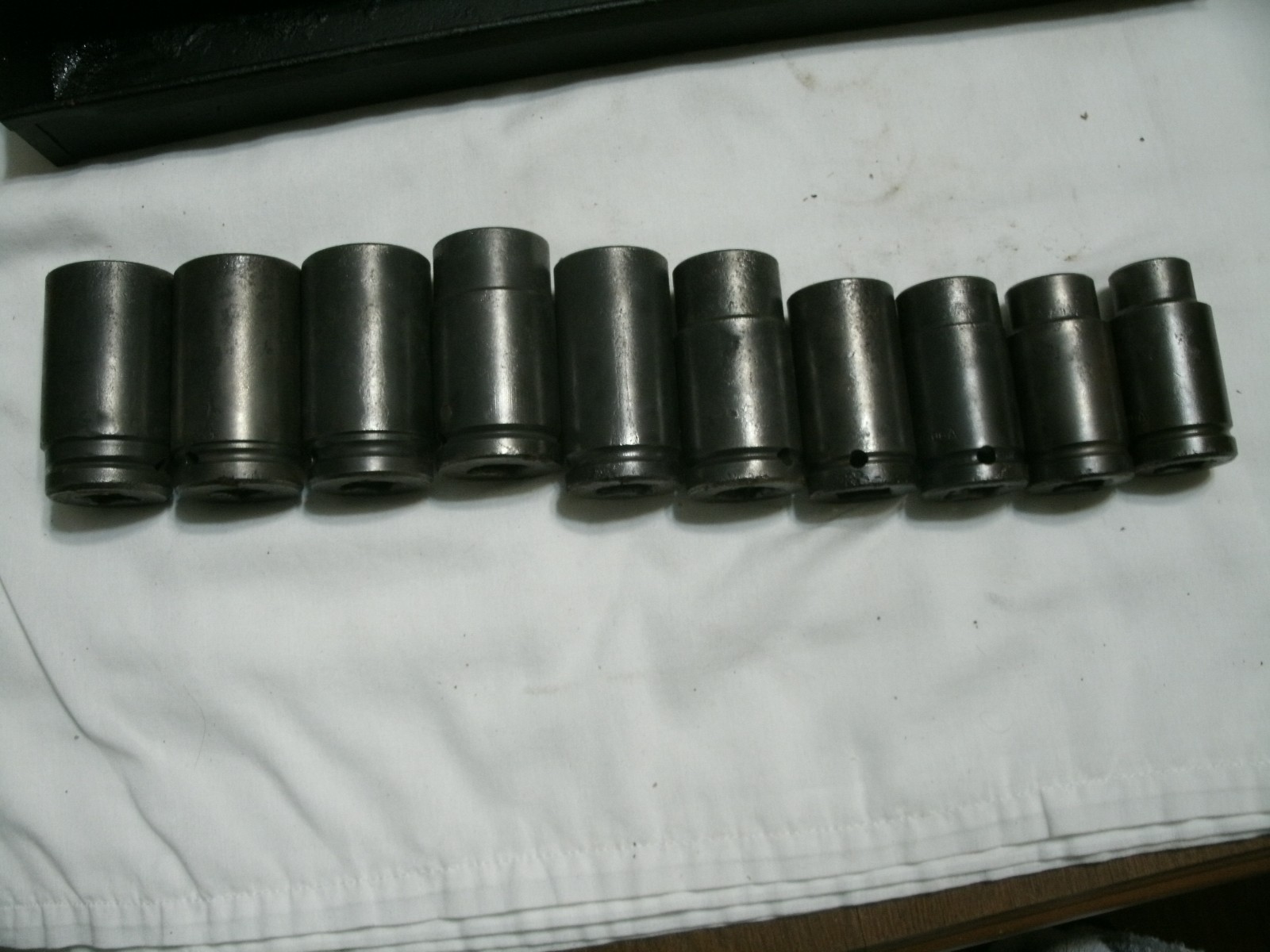 Lot of 10 Matco 3/4″ Dr SAE 6pt Deep Well Impact Socket Set 3/4- 1 -3/8 USA