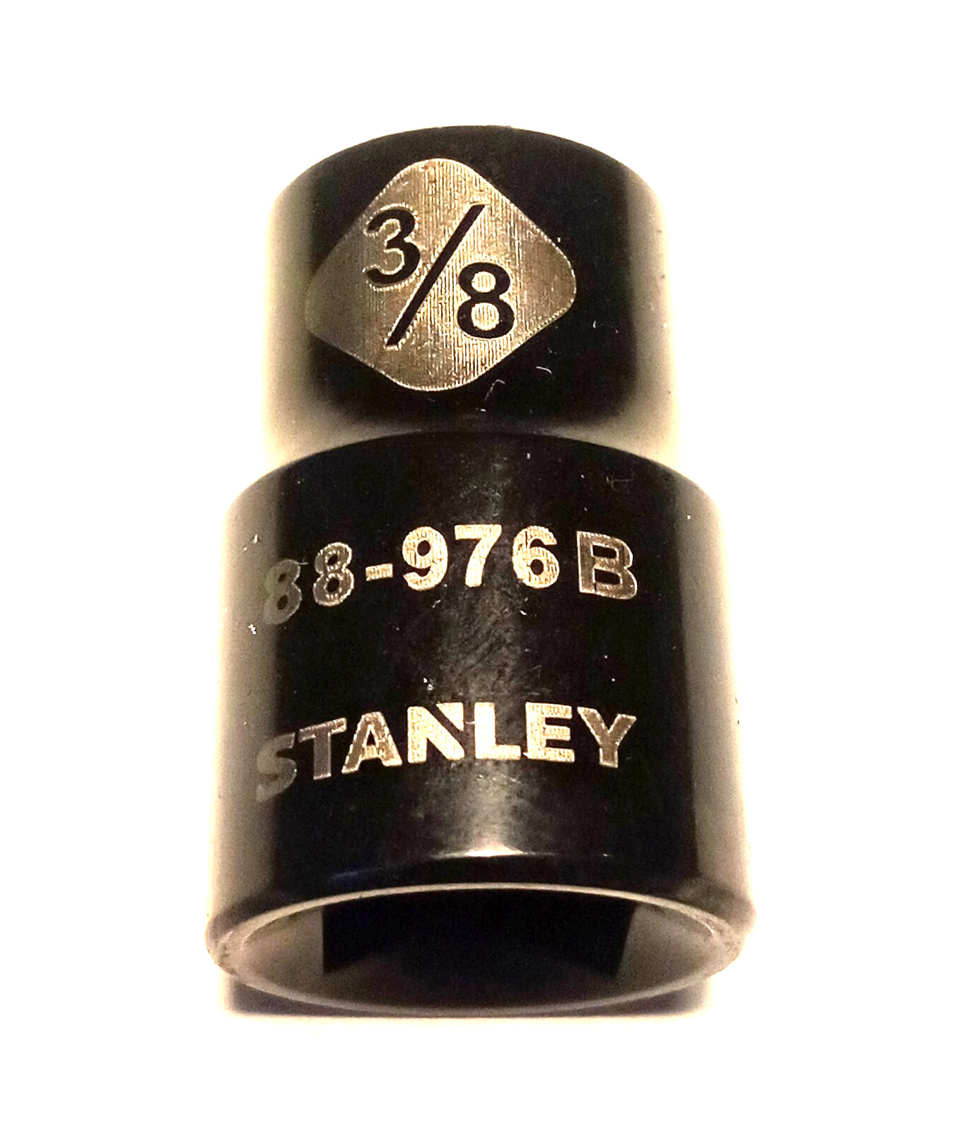 Stanley 3/8″ x 3/8″  Standard Socket 88-976B 6 Pt Black Chrome Free Shipping