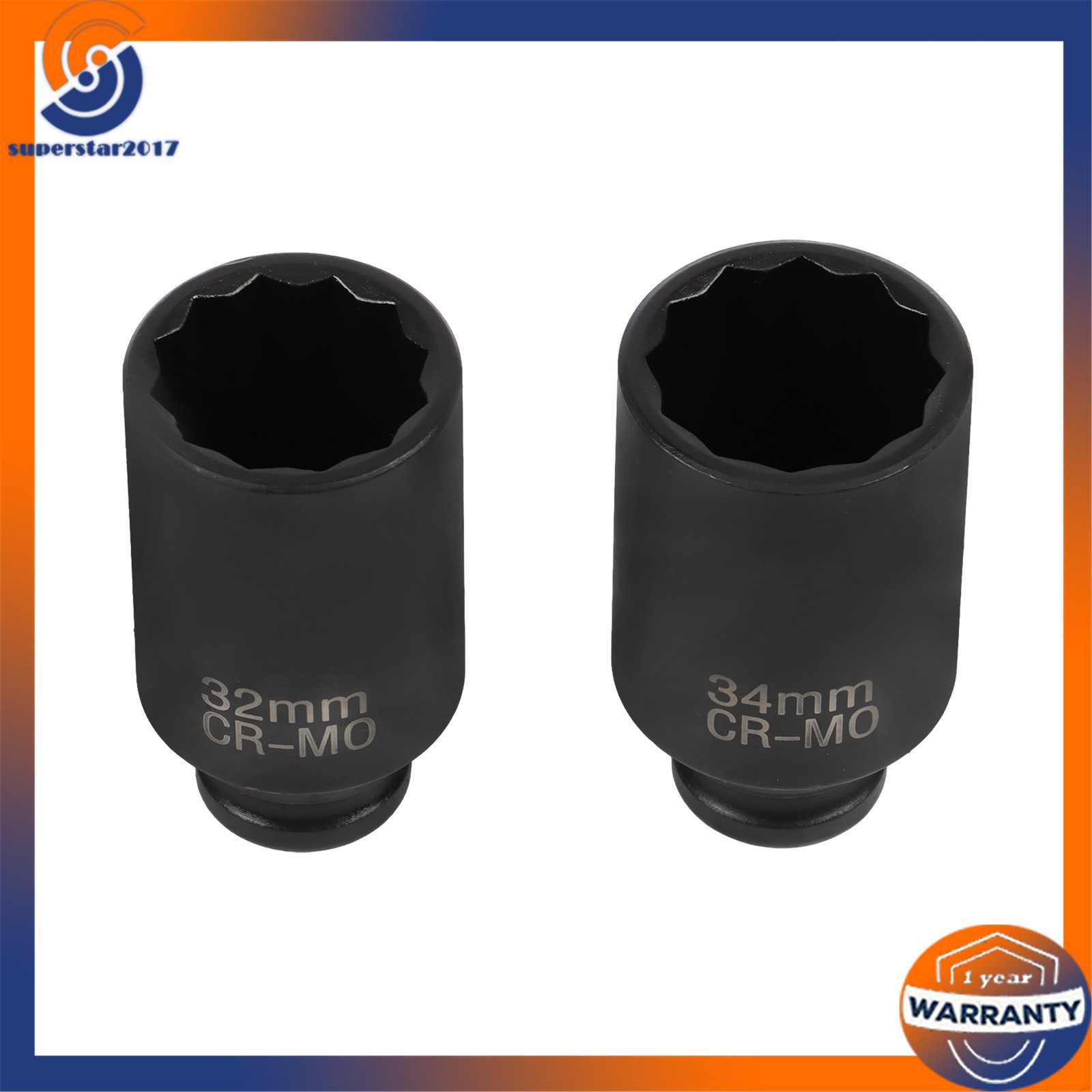 12 Point 8Pc Axle Nut Socket Set 1/2″ Drive For Toyota BMW Mercedes-Benz 29-39mm