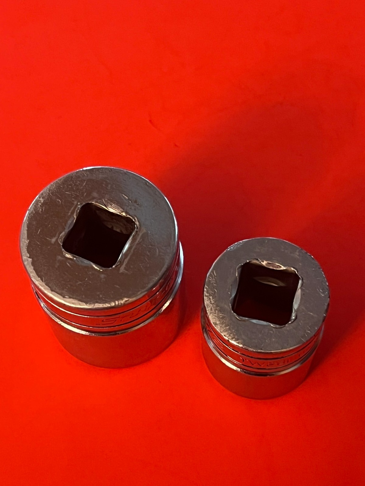 Snap On TW Socket Set of 2 (TW361) 1 1/8″ (TW281) 7/8″ 6pt 1/2″ Drive (USA)