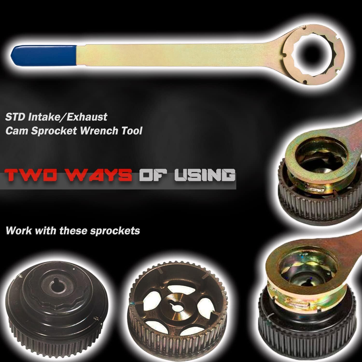 Crank Pulley & Intake/Exhaust Cam Sprocket Tool & Camlock Tool Kit For Subaru