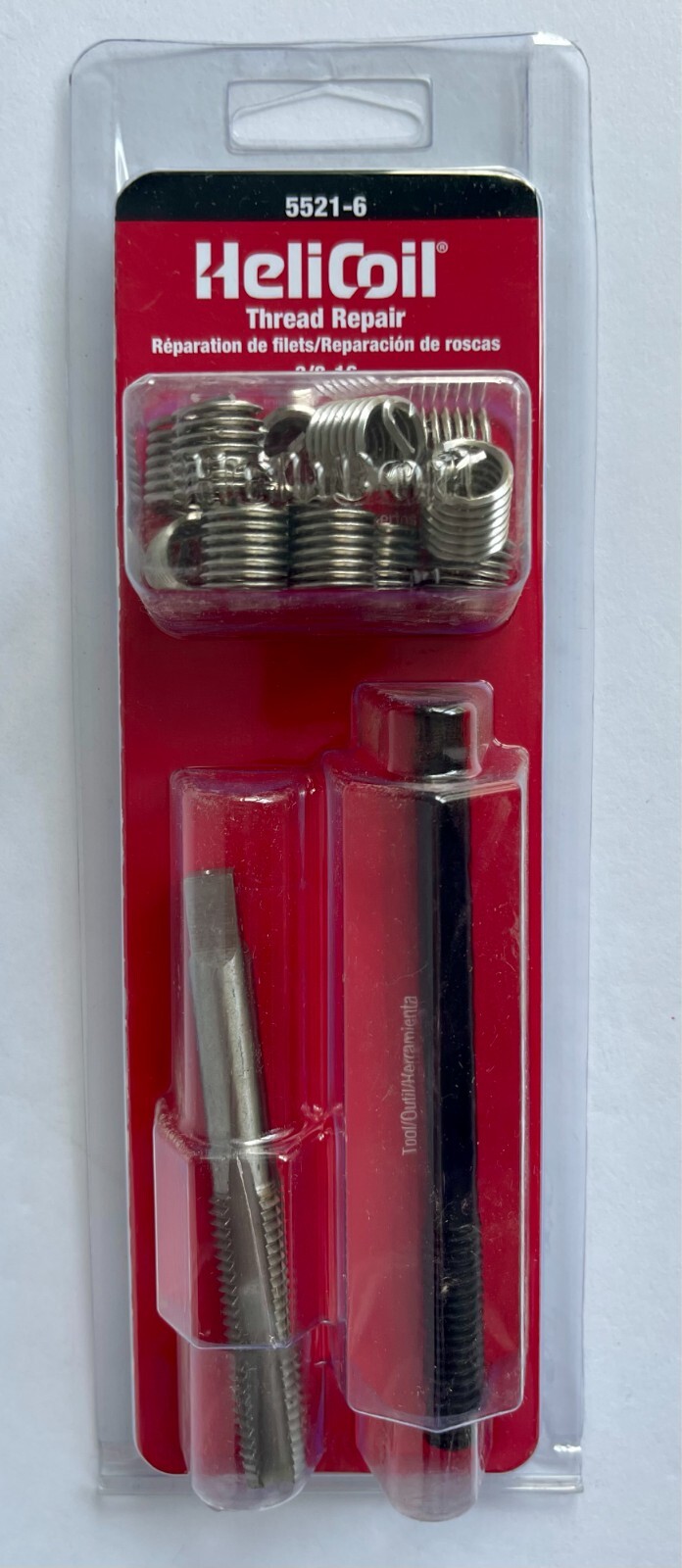 NEW – Heli-Coil SAE 3/8-16 Thread Repair Kit – 5521-6