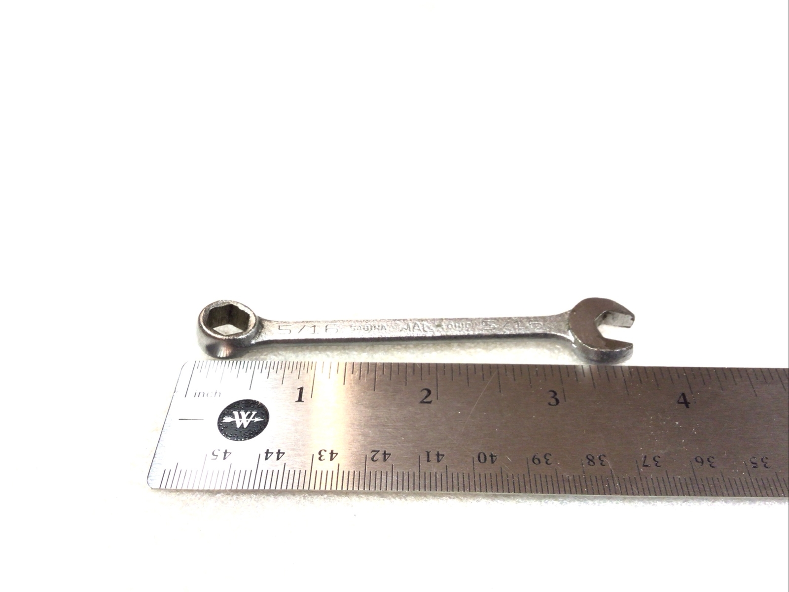 MAC TOOLS#CH10 – 5/16”, SAE, 6 PT., CHROME, SHORT, COMBO. WRENCH (Sabina Ohio)