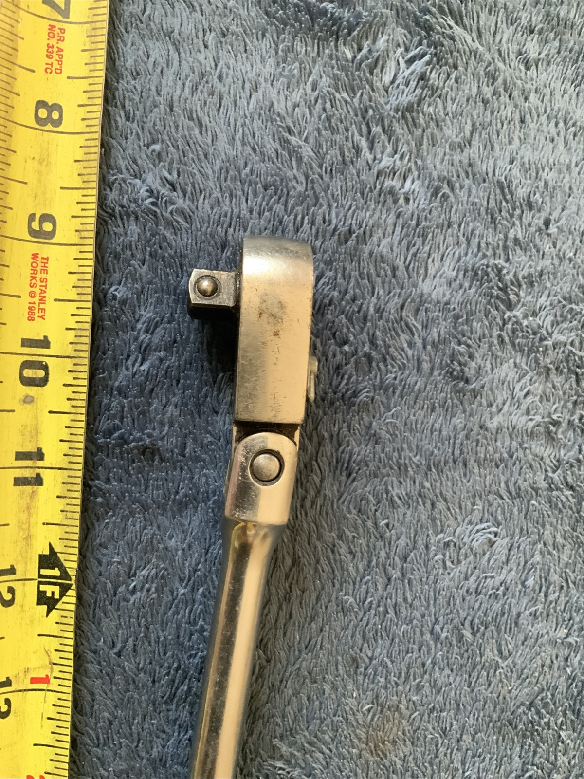 Snap On F832, 3/8” Drive Bent Handle Swivel Head Rarchet….works Fine…..