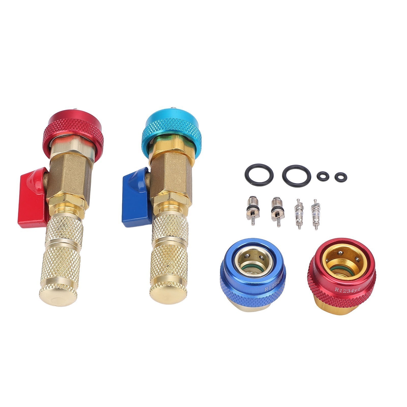 R134A Valve Core Quick Remover Installer Kit Stainless Steel Brass High Low