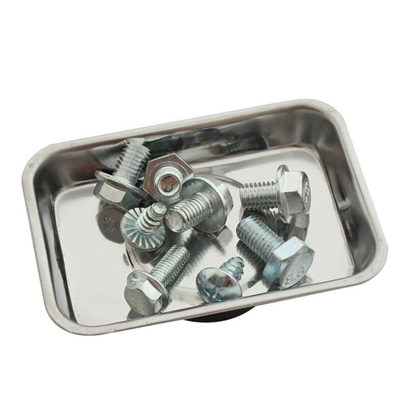 Stainless Steel Magnet Tool Tray Parts Holder for Mechanics Craftsmen Hobbyists