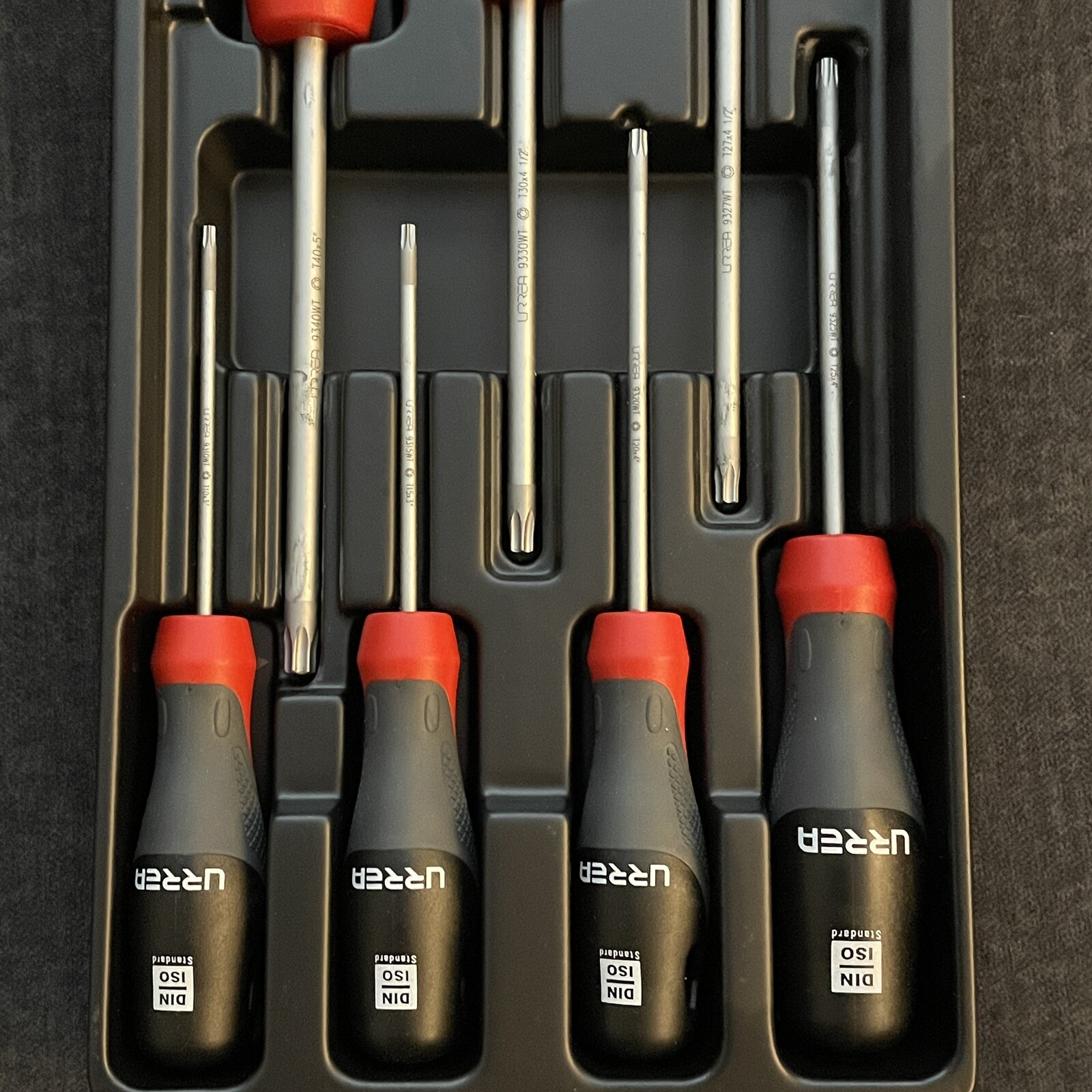URREA JDTT7 – 7 Pieces Trimaterial Handle TORX Screwdrivers Set in Tray