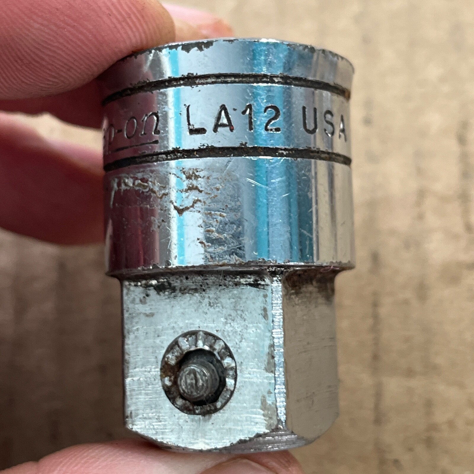 Snap-on LA12 1/2″ Female to 3/4″ Male Drive Socket Adapter Reducer Lock Button
