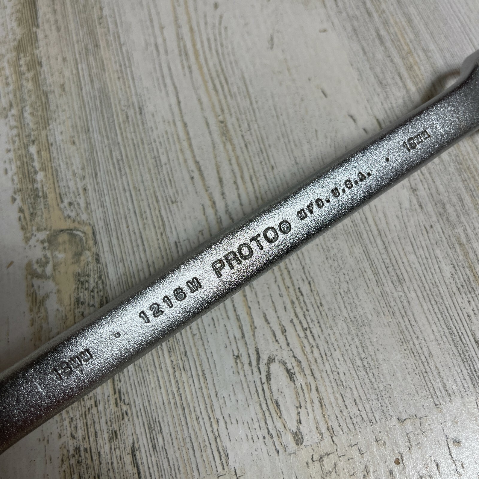 18mm PROTO METRIC COMBINATION WRENCH #1218M MADE IN USA 12 POINT