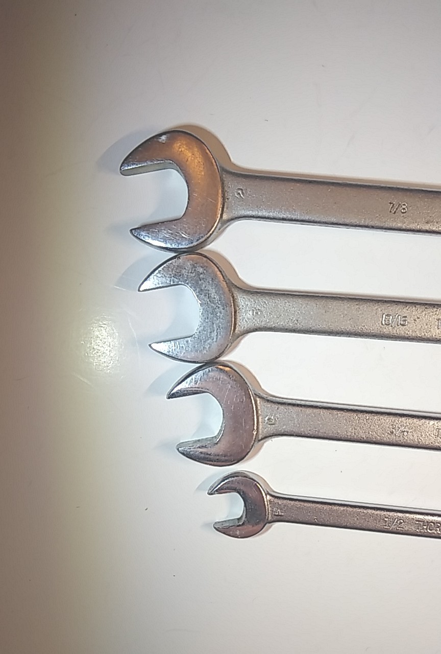 Vintage THORSEN Combination Wrench 4pc Set Made USA