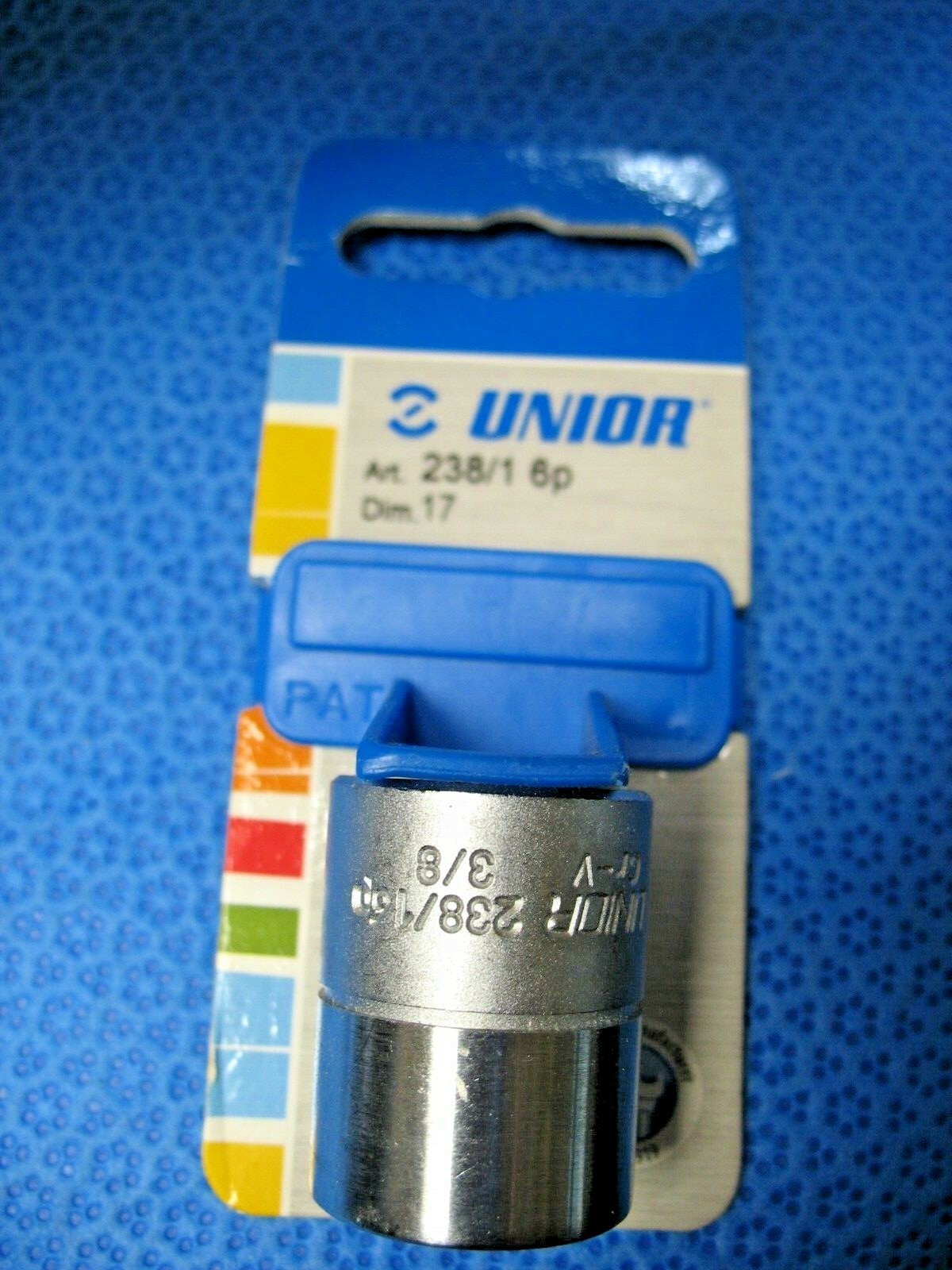 Unior 3/8 Socket 17mm 6 point, 238/1 6p, Dim 17, 605333, New