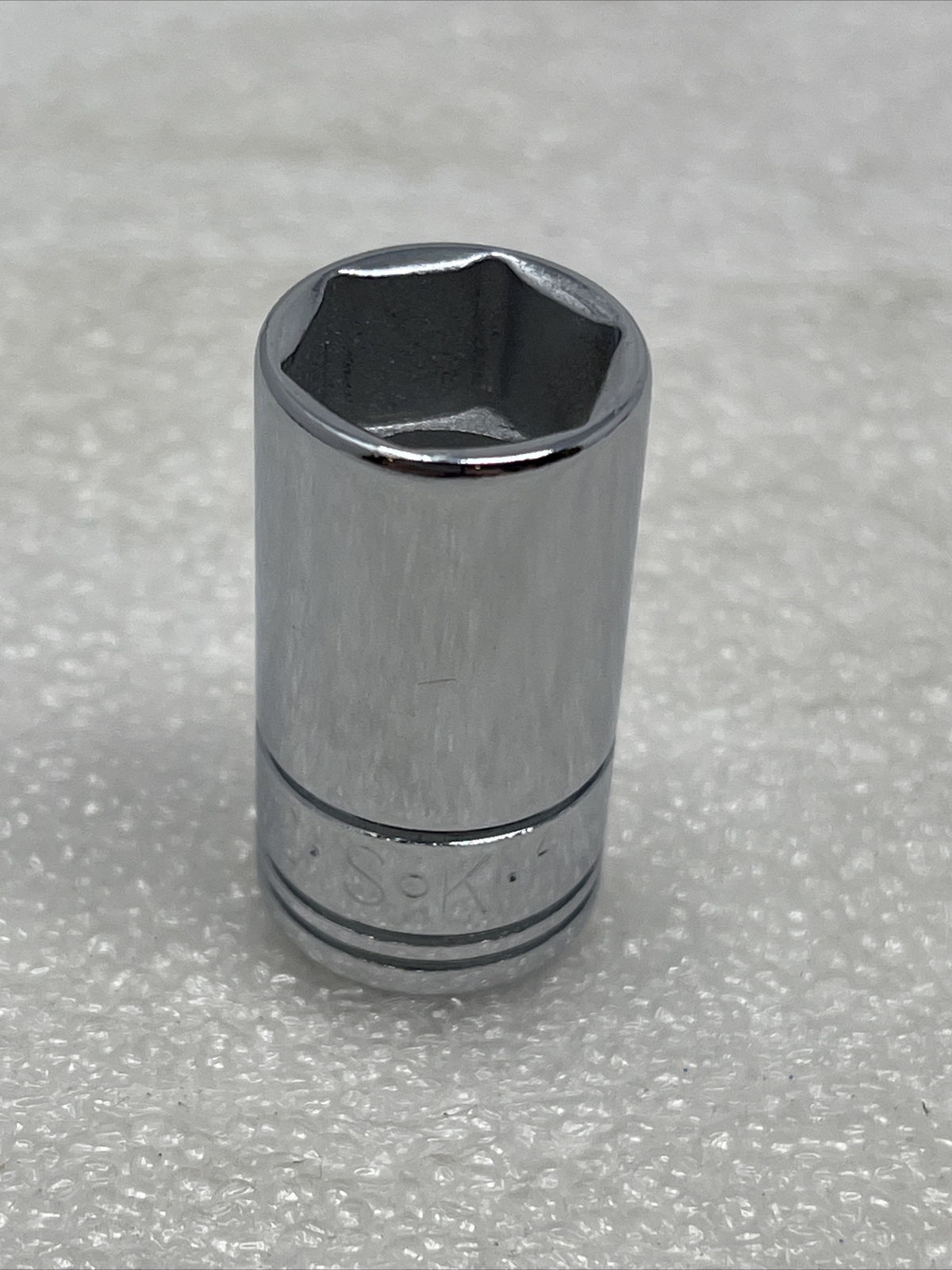 1/2” SK Tools 1/4″ Drive, 6 Point, Semi-Deep SAE Chrome Socket, USA, 41876
