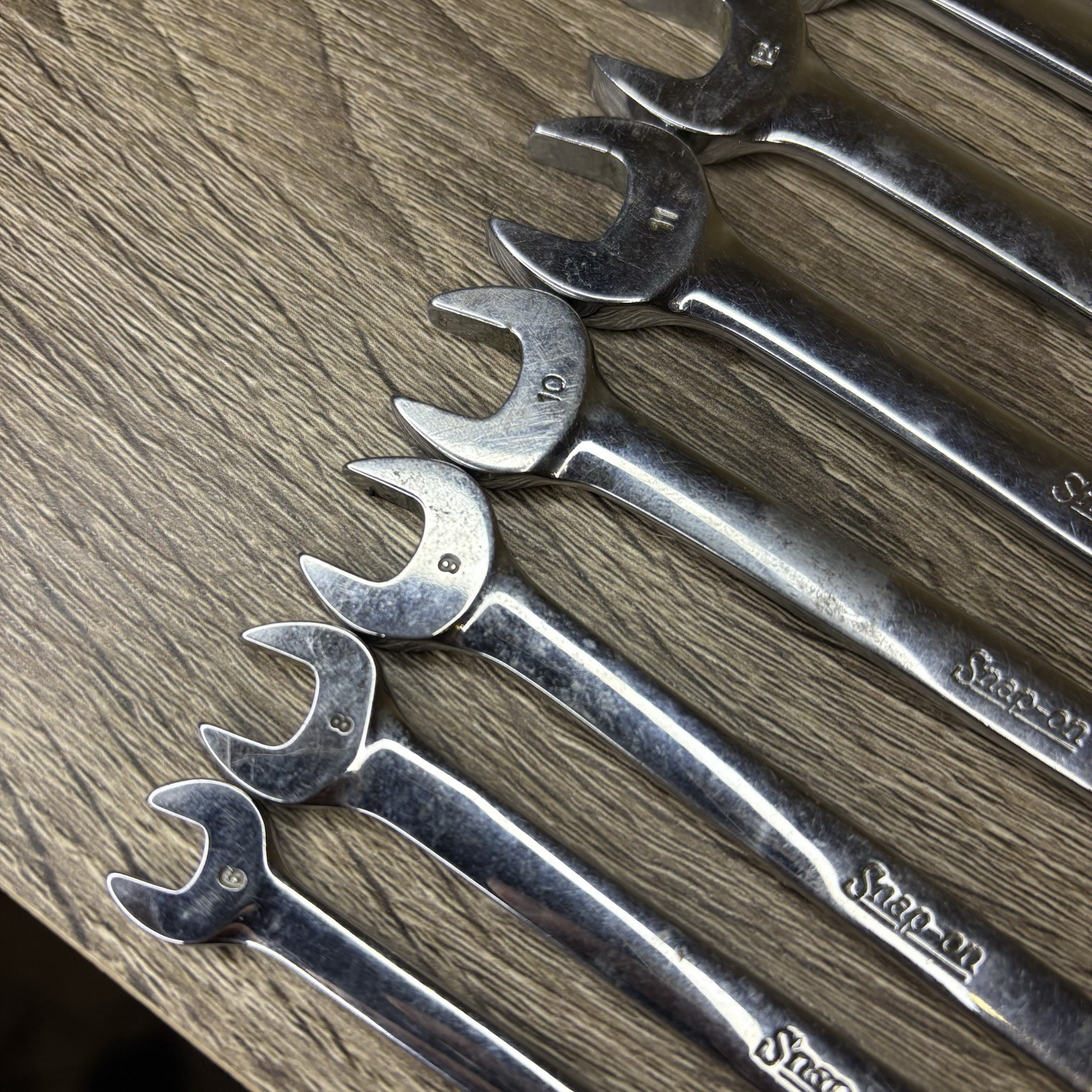 Snap-on 12pc Metric 12pt Flank Drive Short Combo Wrench Set OEXM6-OEXM19 6-19mm