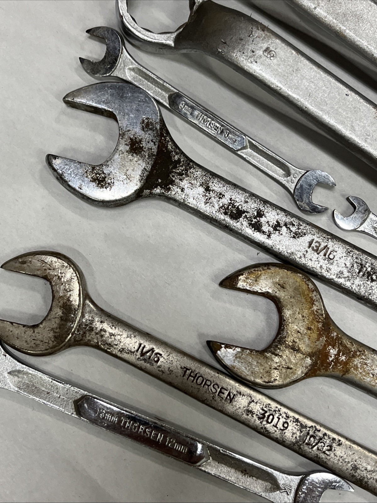 Thorsen 11 Piece Wrench Lot Various Sizes Vintage USA