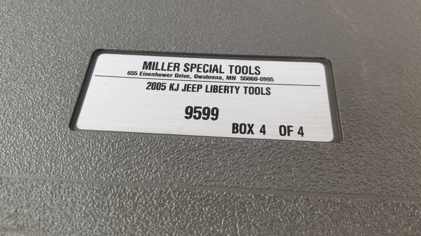 Miller 2005 KJ Jeep Liberty Special Tool Kit Set 2.8 CRD Diesel Engine 9599 9545