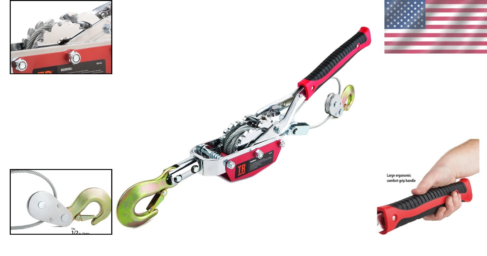 Portable 4-Ton Dual Gear Power Puller