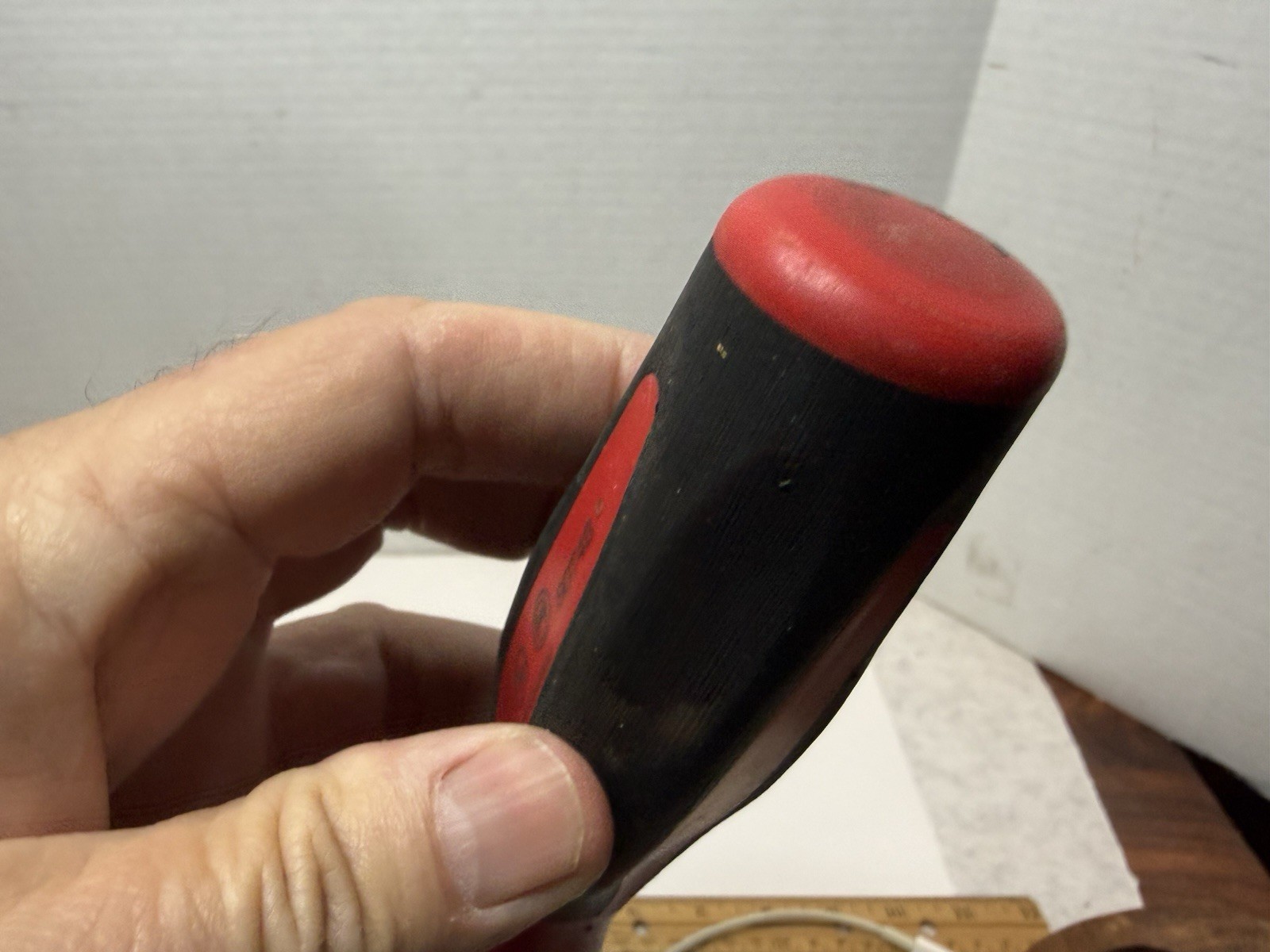 Snap On Tools 1/4″ Shank Driver SGT4B Soft Grip Red Black