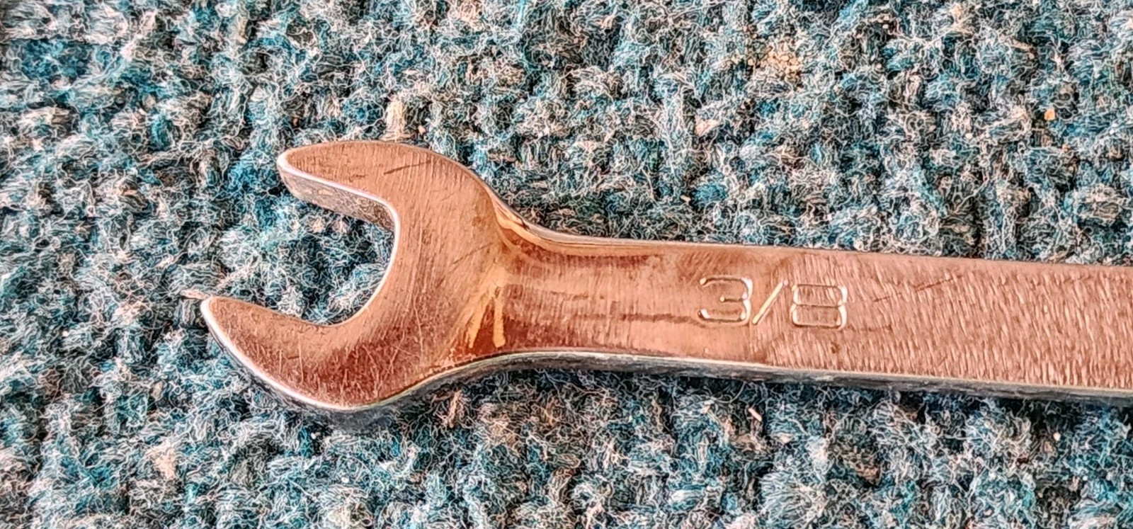 Snap-on USA, 3/8″, 12-Pt. Short Length Chrome Combo Wrench OEX120B! Grind Marks.