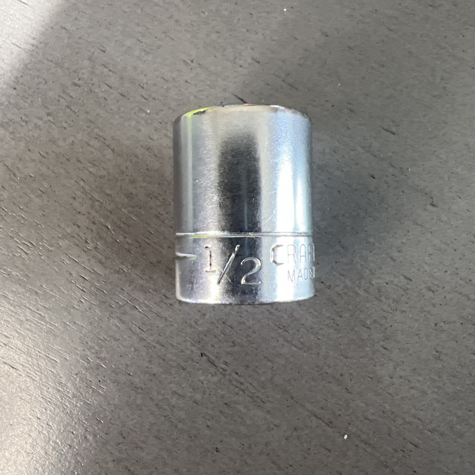 Craftsman USA 1/2″ Socket 6 Point 1/4″ Drive V 43499 (Two Lines)