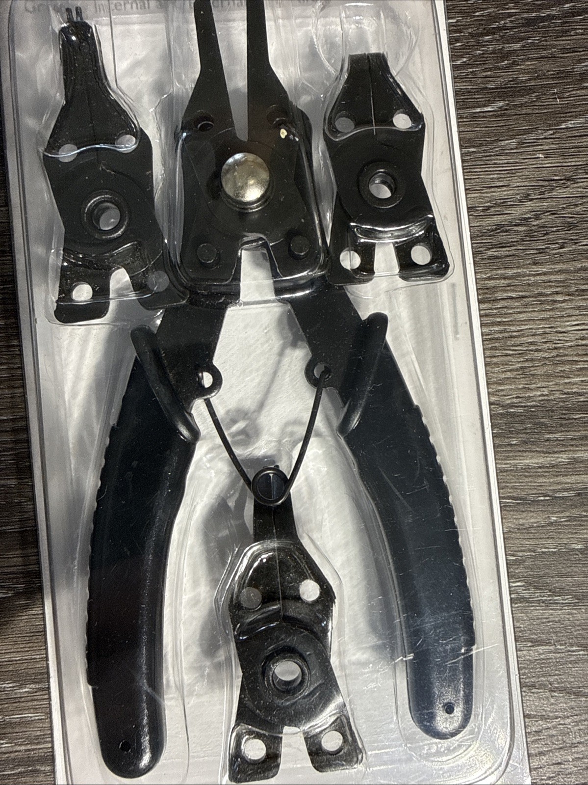 Pittsburgh Snap Ring Pliers with Interchangeable Heads #63845 Vinyl Grip Handles