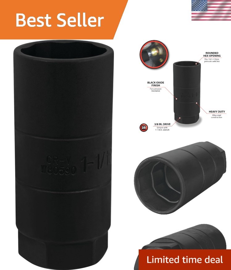 Versatile W80590 Oil Pressure Socket Accepting Switches Up to 2-5/8 Inches