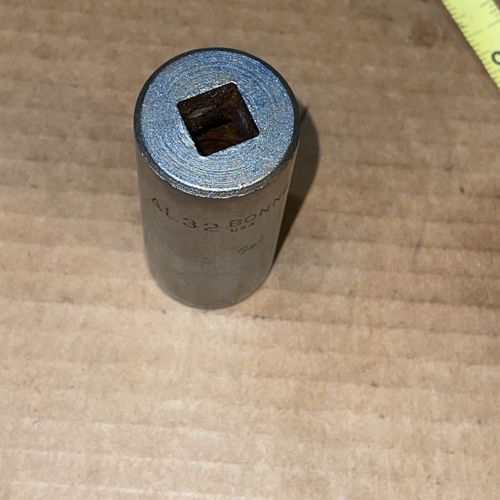BONNEY USA AL32 1 In SAE 1/2 Drive 12 Point Deep Socket Vintage 1/2”