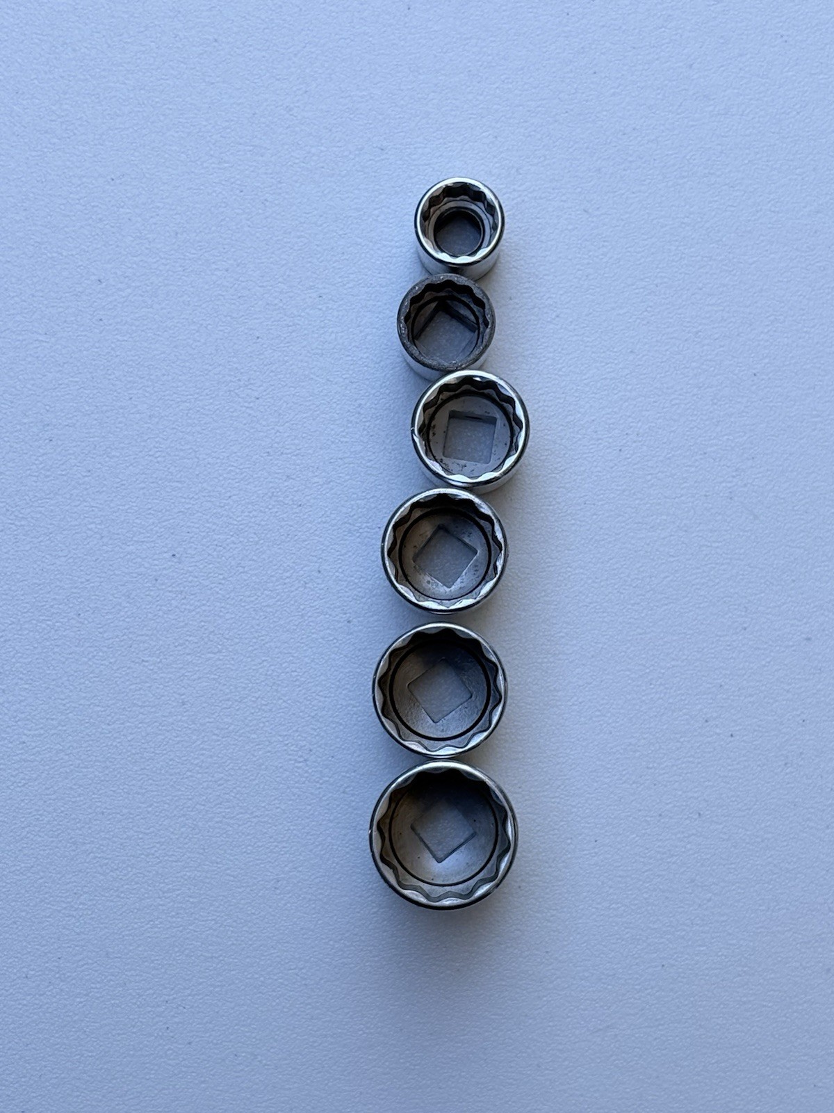 Snap-on 3/8” 12pt SAE Shallow Sockets 1/2 9/16 11/16 3/4 13/16 7/8” USA