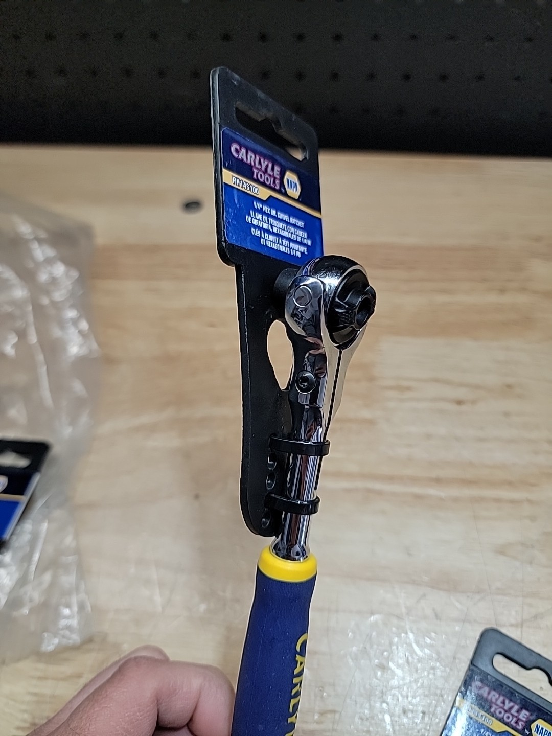 Carlyle Napa Tools RH14S100 1/4 Hex Swivel Head Ratchet Wrench Brand New!
