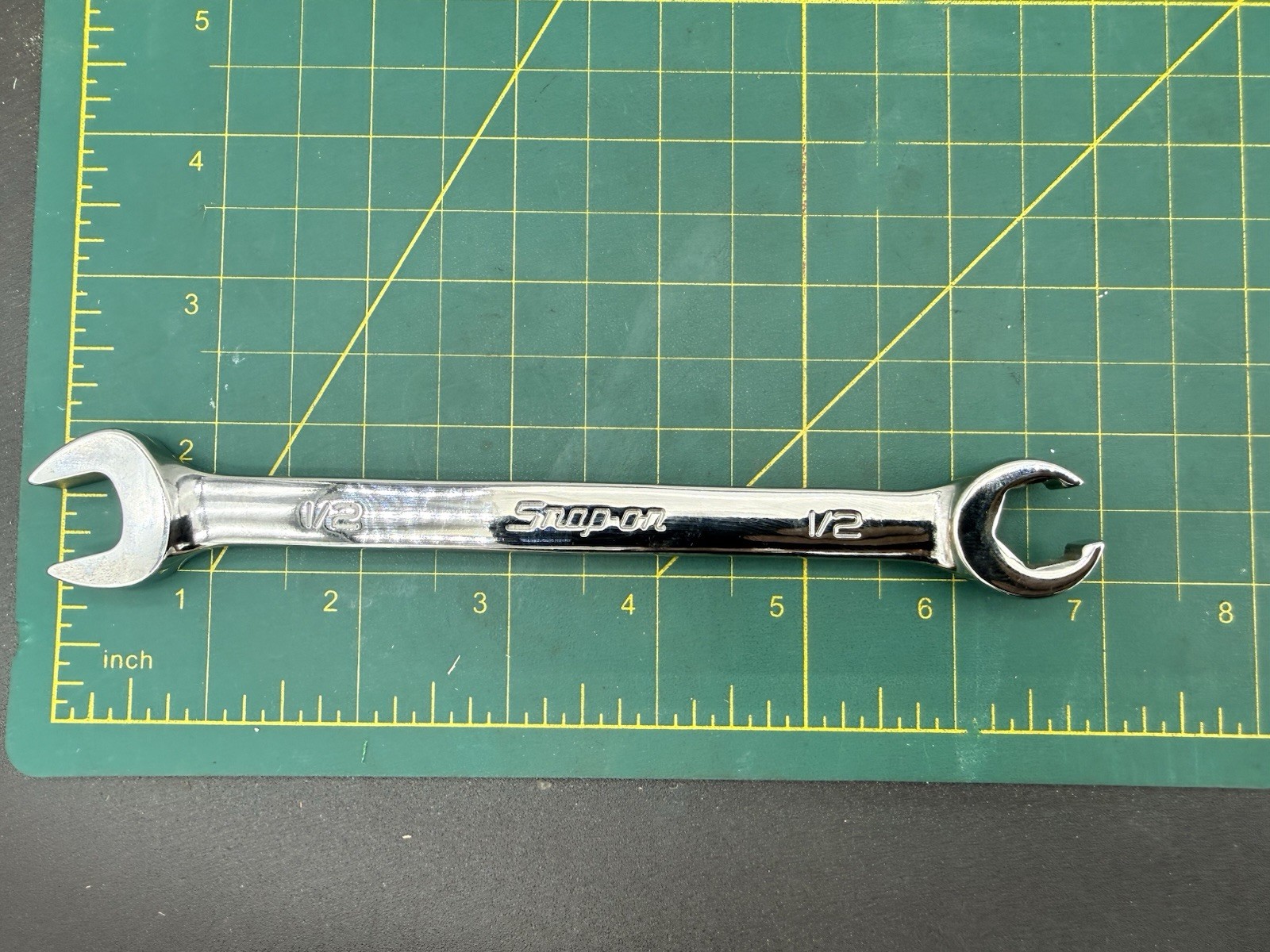 Snap-On Tools RXS16B 1/2″ 6 Point SAE Open-End/Flare Nut Wrench USA – NEW!