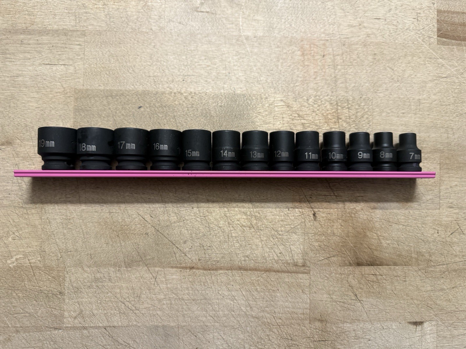 Grey Pneumatic 1213MG 13pc Metric magnetic 3/8 drive socket set LIGHTLY USED