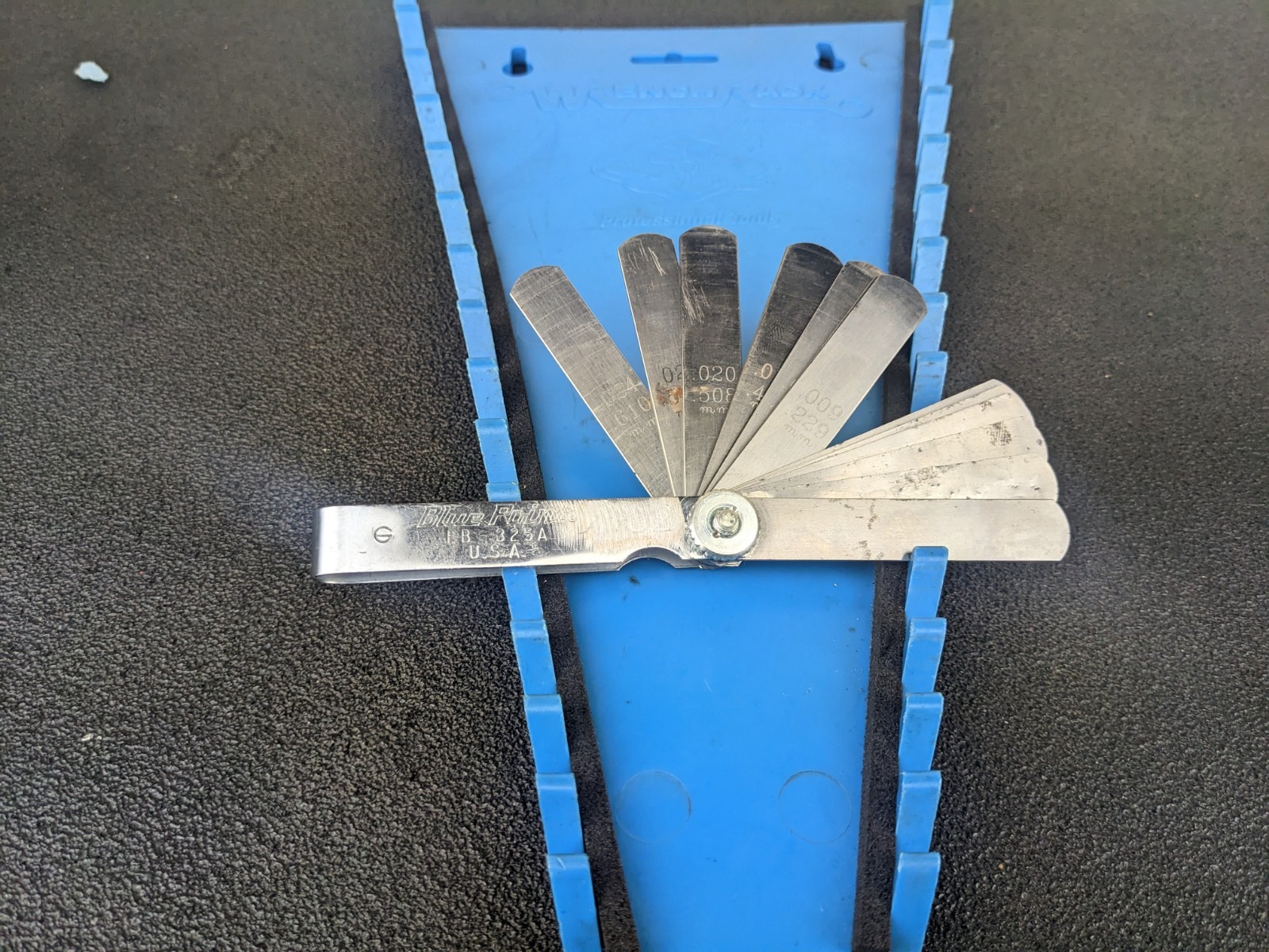 #bl570 Blue Point FB325A Feeler Gauge Set 25 Blades Inches SAE Metric USA