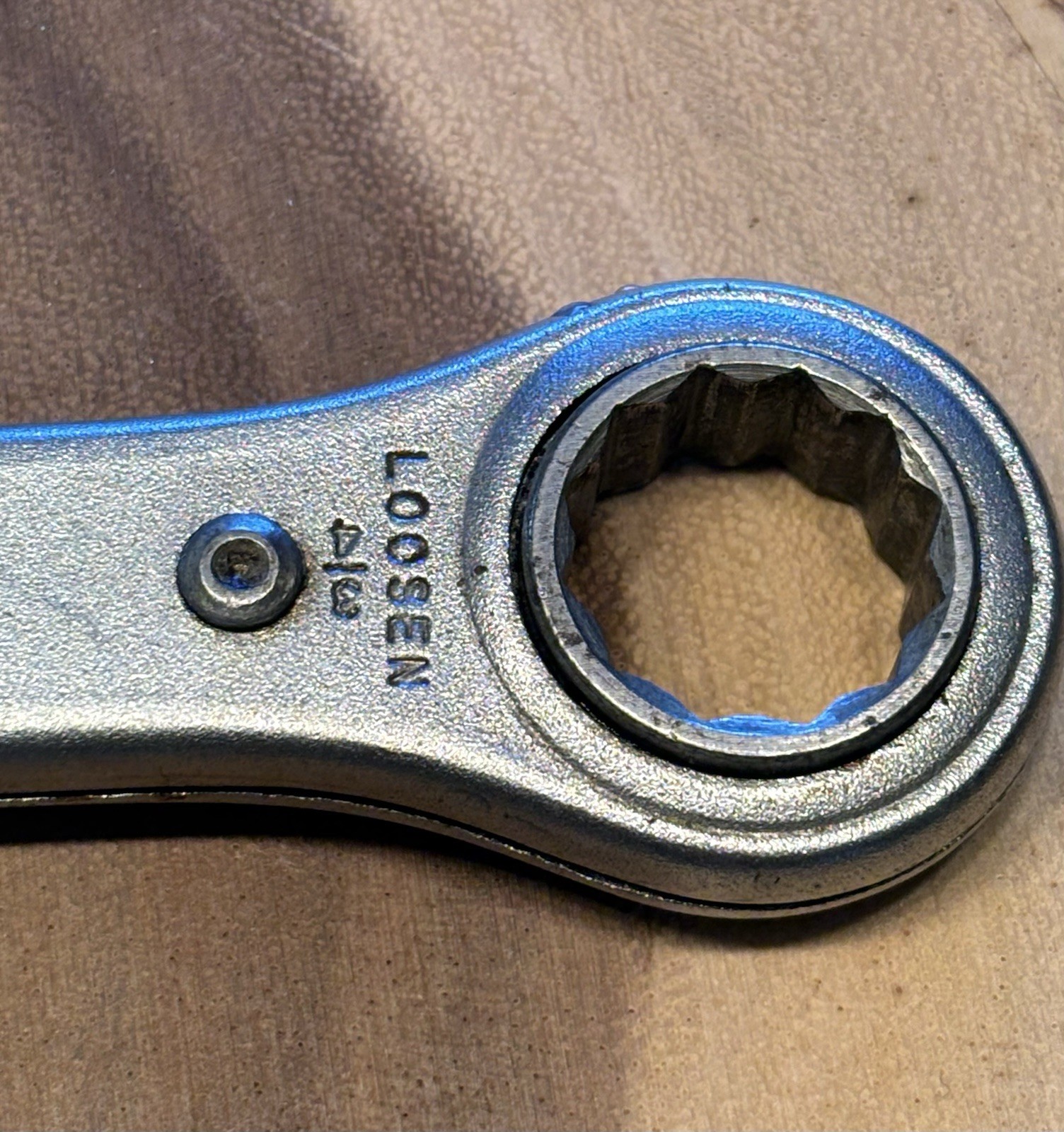 Craftsman 5/8″ x 3/4″ Box End Ratcheting Wrench Made in USA Vintage