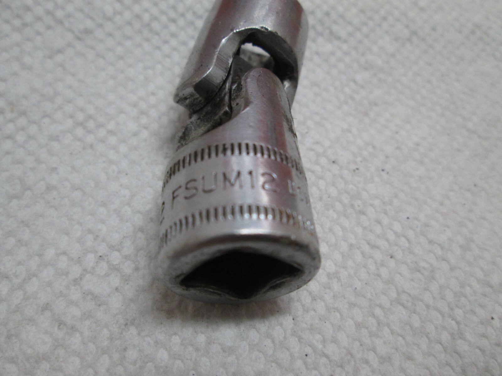 Snap-On Tools USA MPN FSUM12A 3/8 Drive 12mm Metric Shallow 6Point Swivel Socket