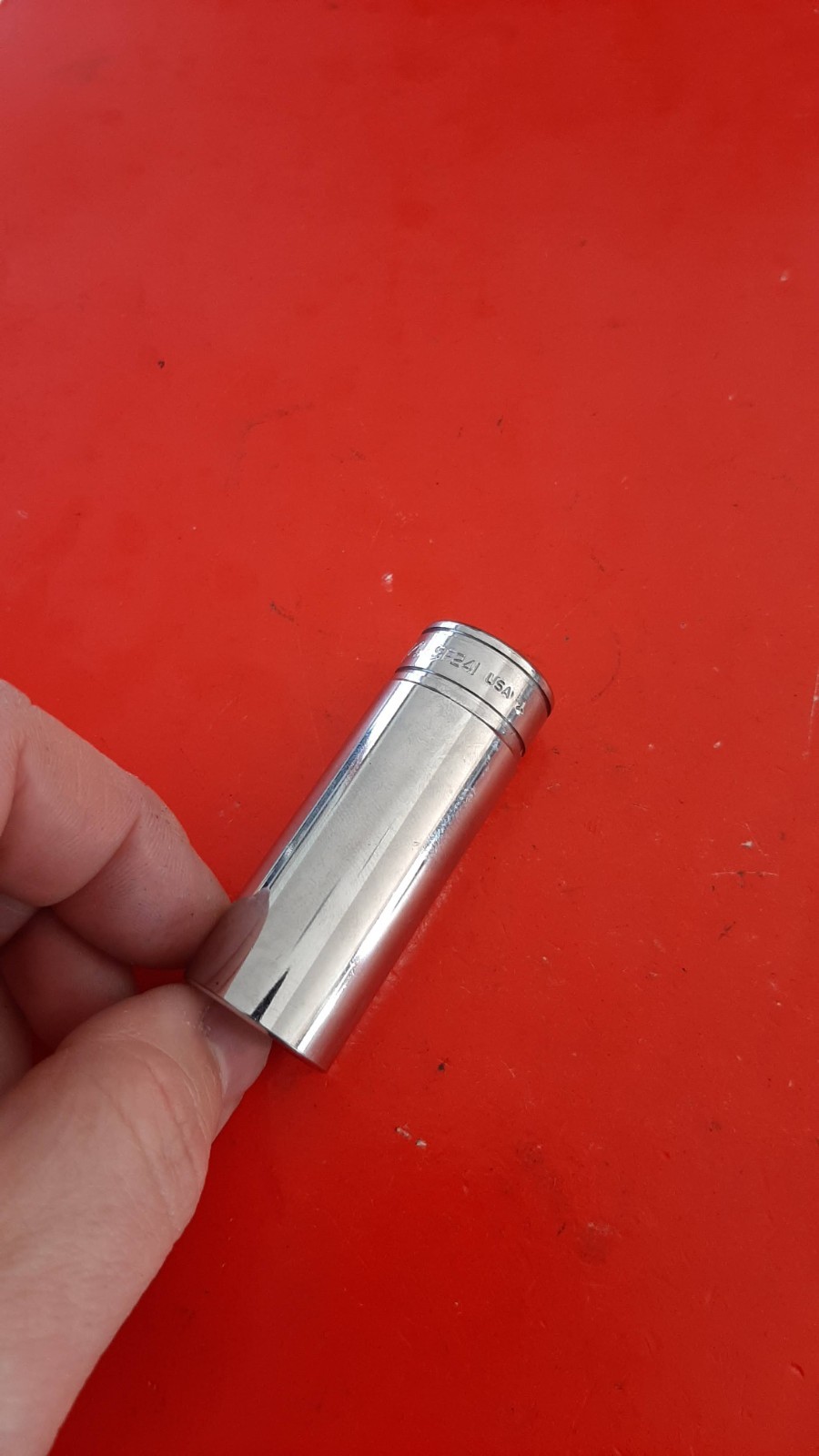 Snap-on Tools USA SFS241 3/8″ Drive 3/4″ 6pt Point Deep Chrome Socket Engraved