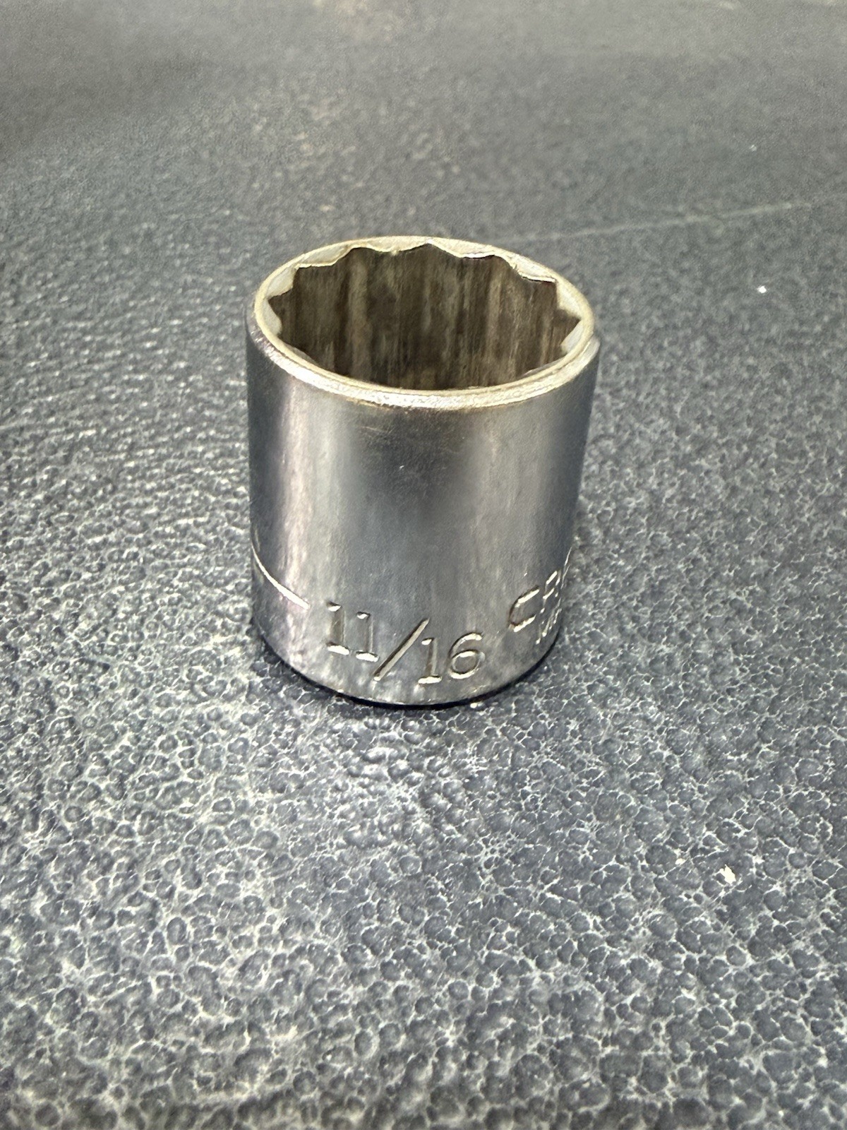 Vtg 11/16″ Craftsman VV-Series PN 44336 3/8″ Drive 12-Point Socket USA Made NOS