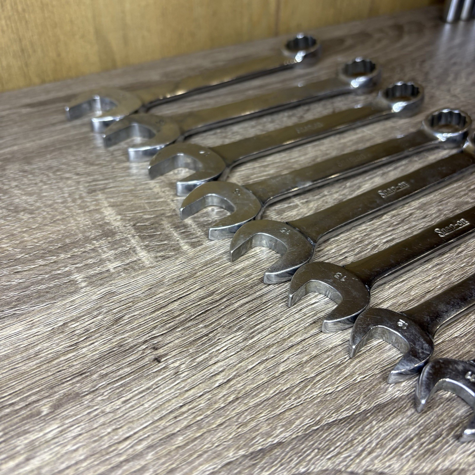 Snap-on 12pc Metric 12pt Flank Drive Short Combo Wrench Set OEXM6-OEXM19 6-19mm