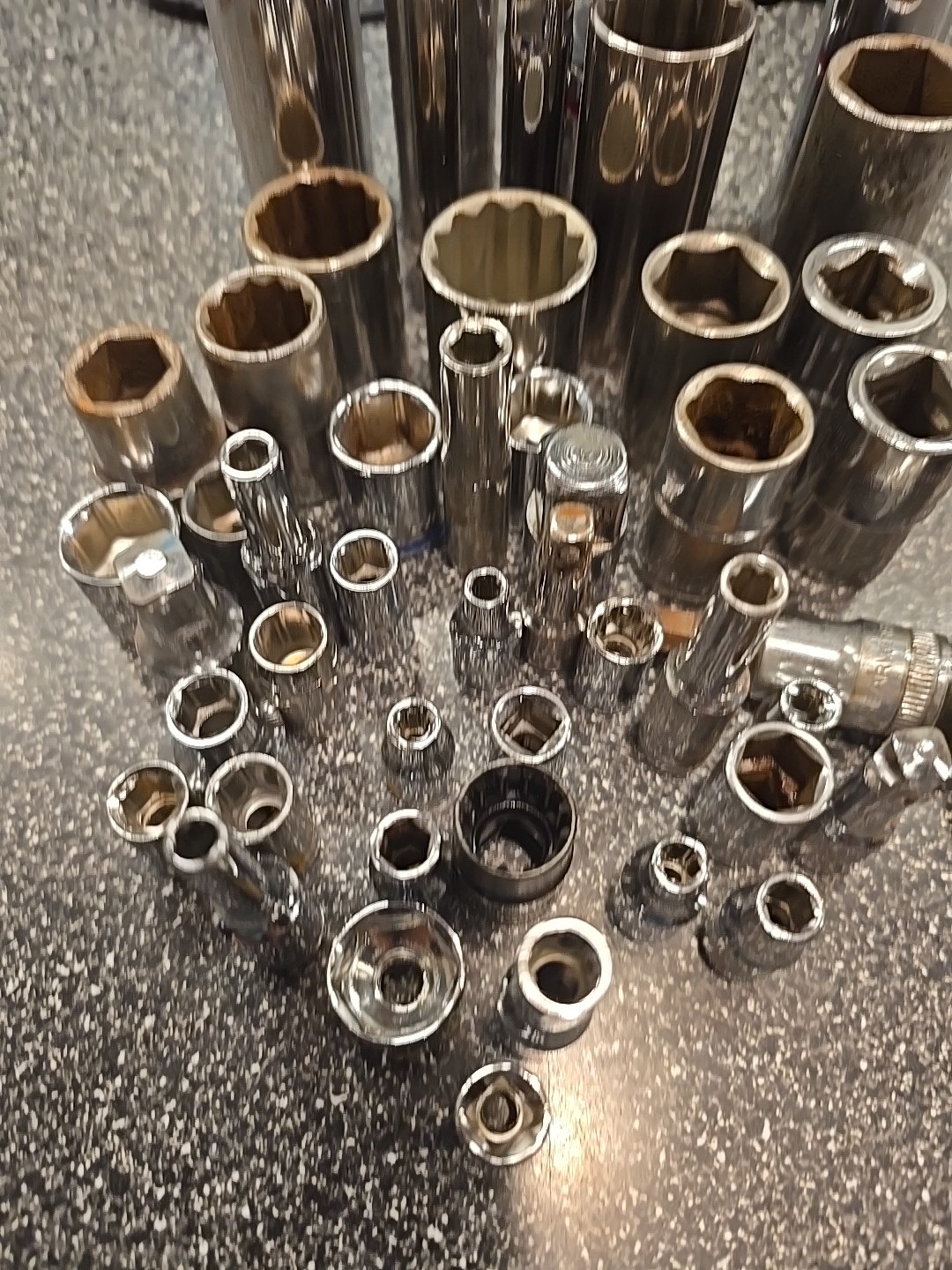 Socket Lot Various Brands And Sizes 49 Total More Than Half NEW!!