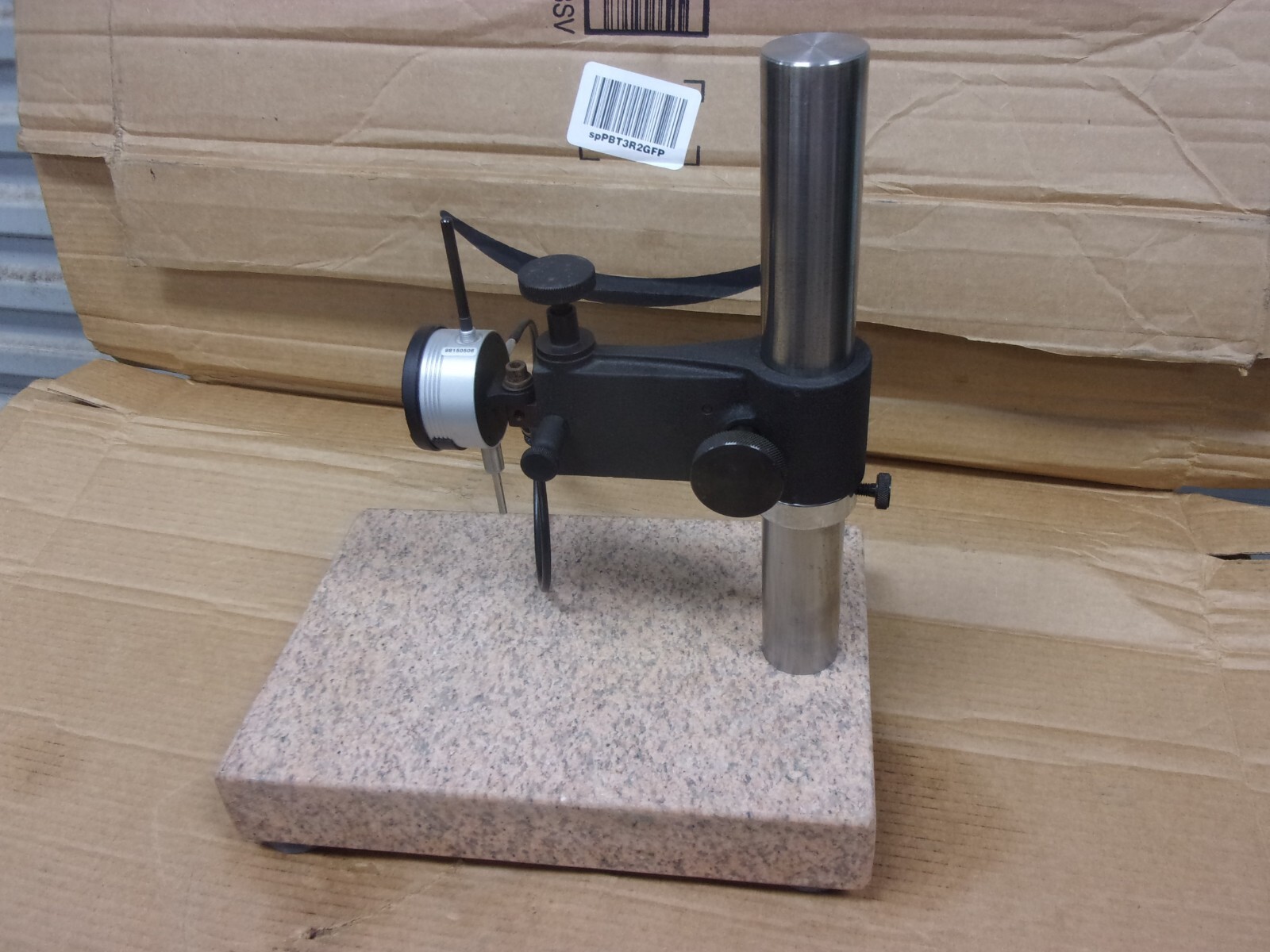 Granite Surface Plate Comparator Digital Dial No. 2600-7 Test Indicator Stand US