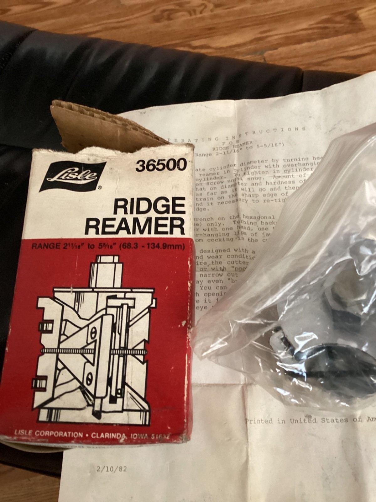 Lisle 36500 RR50C Ridge Reamer Tool In Box With Instruction