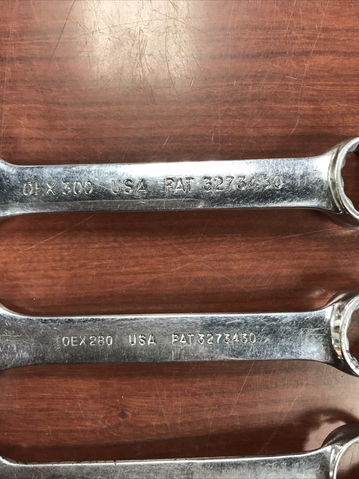 5 Snap-on OEX (300, 280, 260, 220, 200) Stuby SAE Combination Wrenches