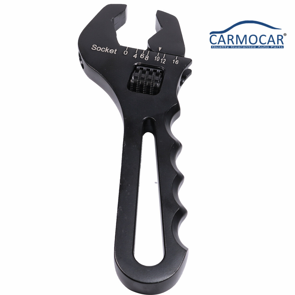 Adjustable Wrench Black Aluminum Tool Spanner 3AN-16AN for Hose End Fitting