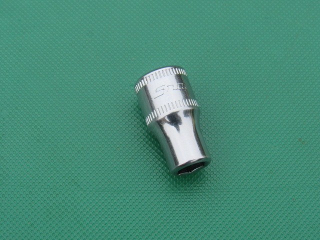 SNAP ON 6MM TMM6 1/4″ DRIVE METRIC 6 PT SHALLOW CHROME SOCKET 6 MM TMM VERY NICE