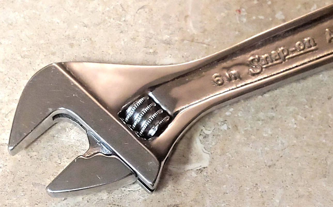 Snap-on AD6 Adjustable Wrench 6”/150 mm, VG Pristine Condition Made in USA