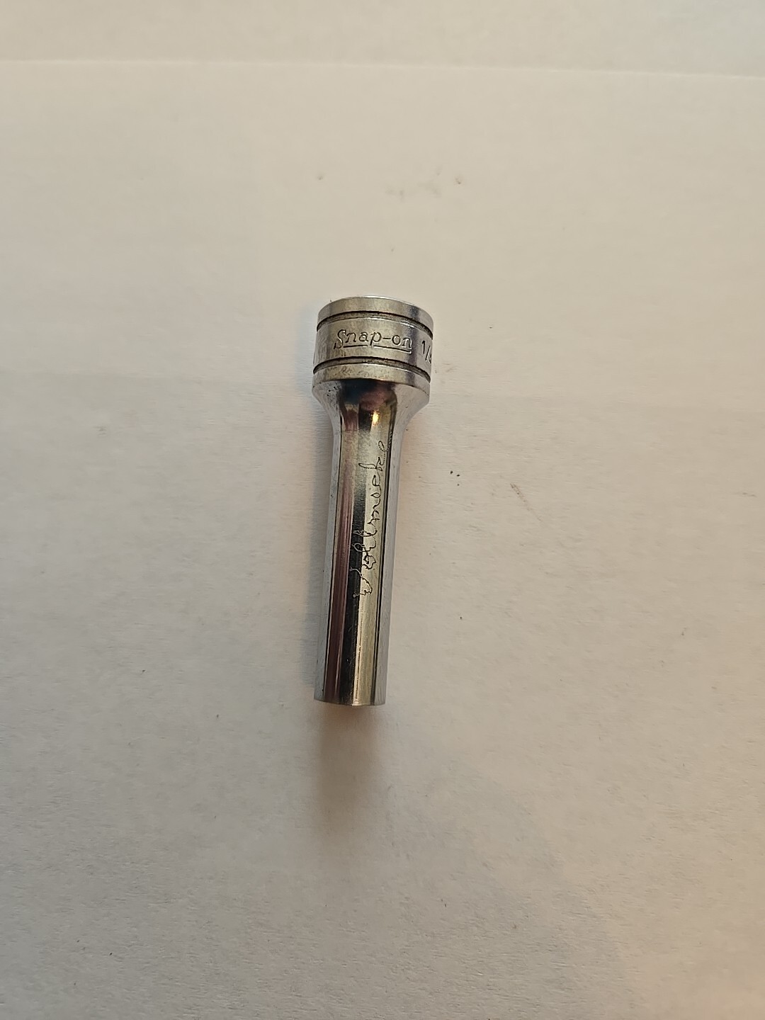 Snap On 3/8″ Drive 1/4″ 6PT Deep Chrome Socket SFS081