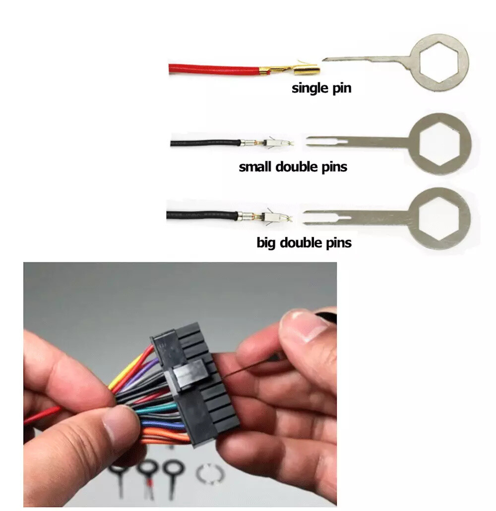41PCS Wire Terminal Removal Tool Car Electrical Wiring Crimp Connector Pin Kit