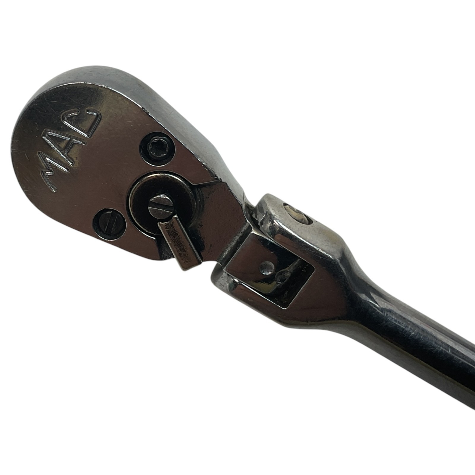 Mac Tools MR5F 1/4″ Drive Flex Head Ratchet Knurled Handle USA Tool Clean