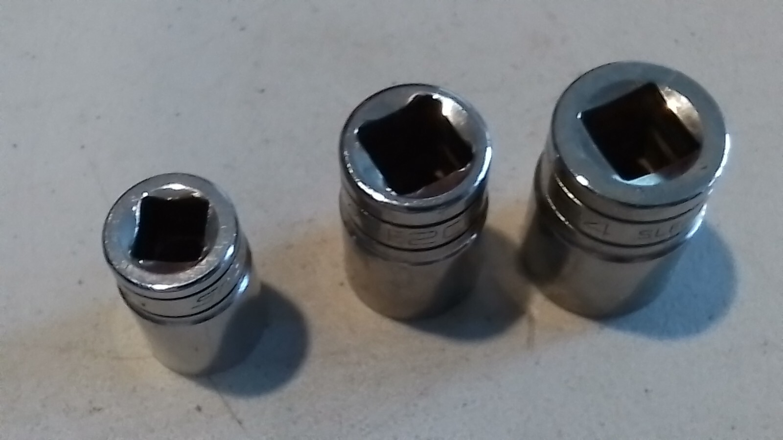 SNAP ON&MAC METRIC 11 PI. INVERTED TORX SOCKET SET E4,5,6,8,10,12,14,16,18,20,24