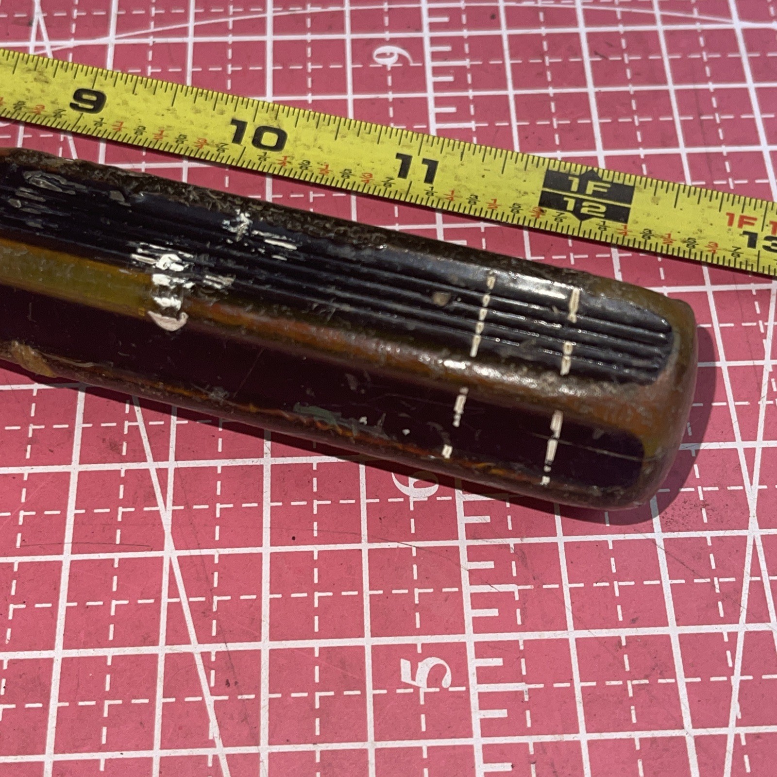Vintage Klein USA 19432 Screwdriver 12 In Long 3/8 In Cabinet Tip Square Shank